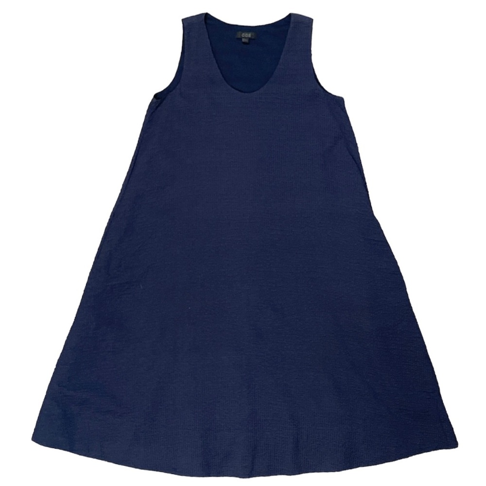 COS Navy Blue Midi Dress